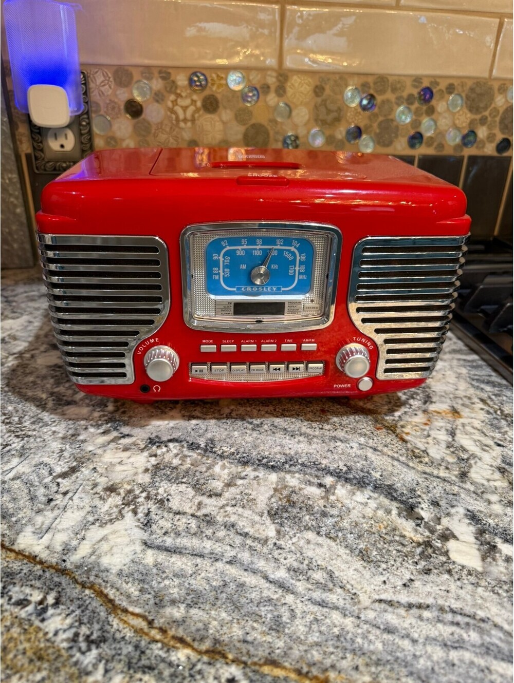 Crosley Corsair CR612 Retro-Style AM/FM Radio and CD Player